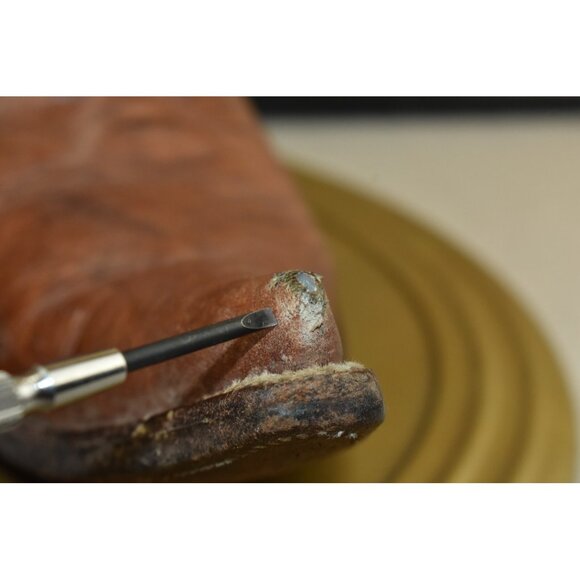 El Besserro Men's Cowboy Boots Size US 8 Mex 27 Brown Pointed Toe -Flaws- - Picture 4 of 15